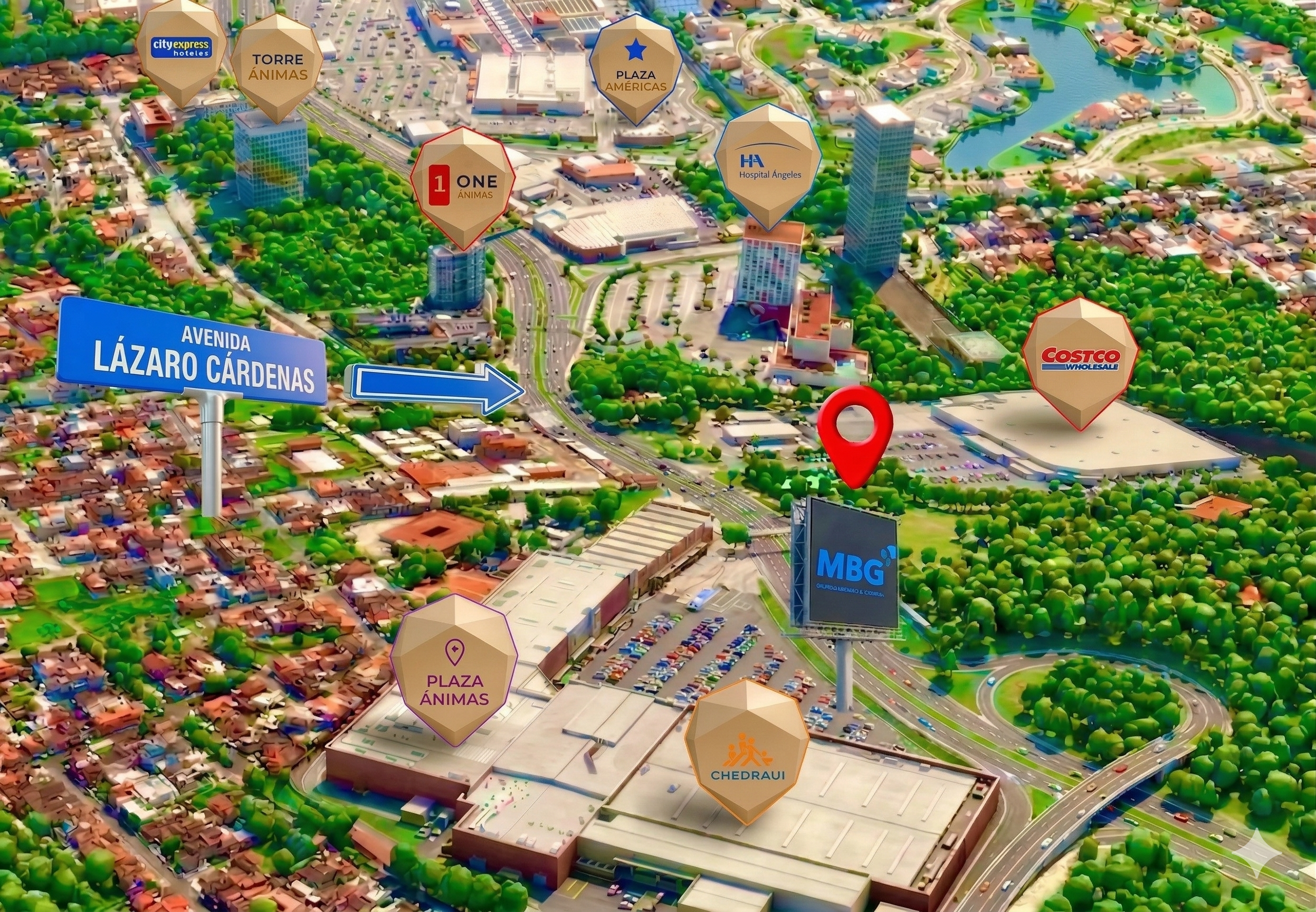 Mapa de ubicación MBG